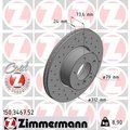 Zimmermann Brake Disc - Sport/Coated, 150.3467.52 150.3467.52